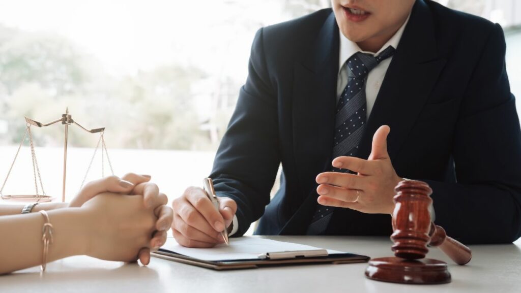 Houston car accident attorneys helping client