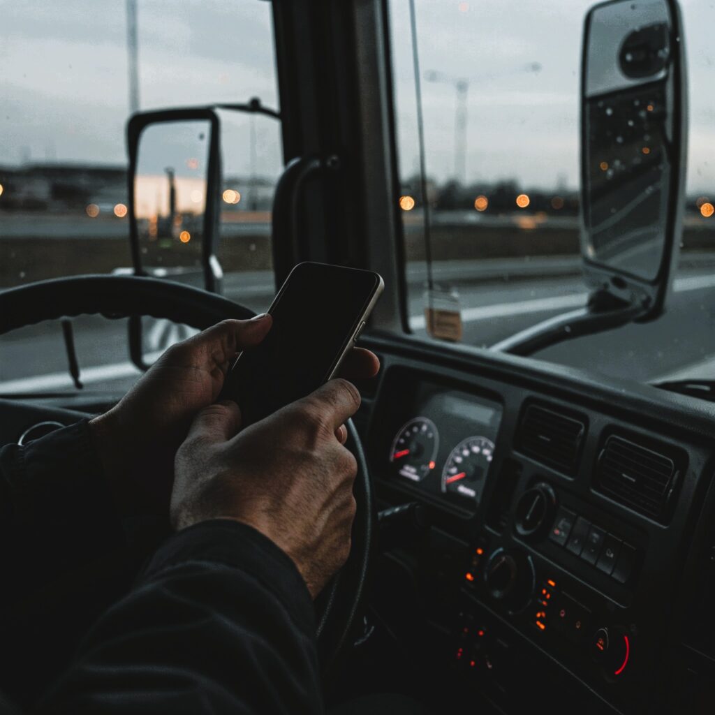 truck driver using cell phone proven by 18 wheeler accident attorney
