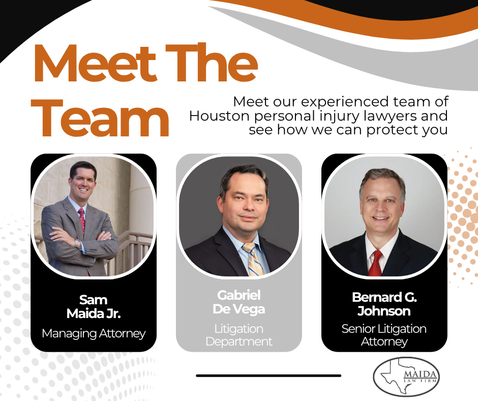 Maida Law Firm, Sam Maida, Gabriel De Vega, Bernard G Johnson, Personal injury Lawyers